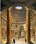 The Interior of the Pantheon, Rome, Looking North from the Main Altar to the Entrance